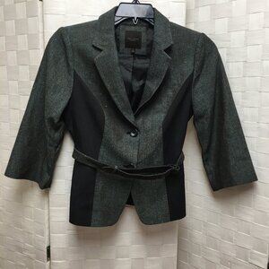 New The Limited speckled belted blazer size small